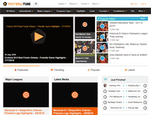 Tablet Screenshot of footballtube.com